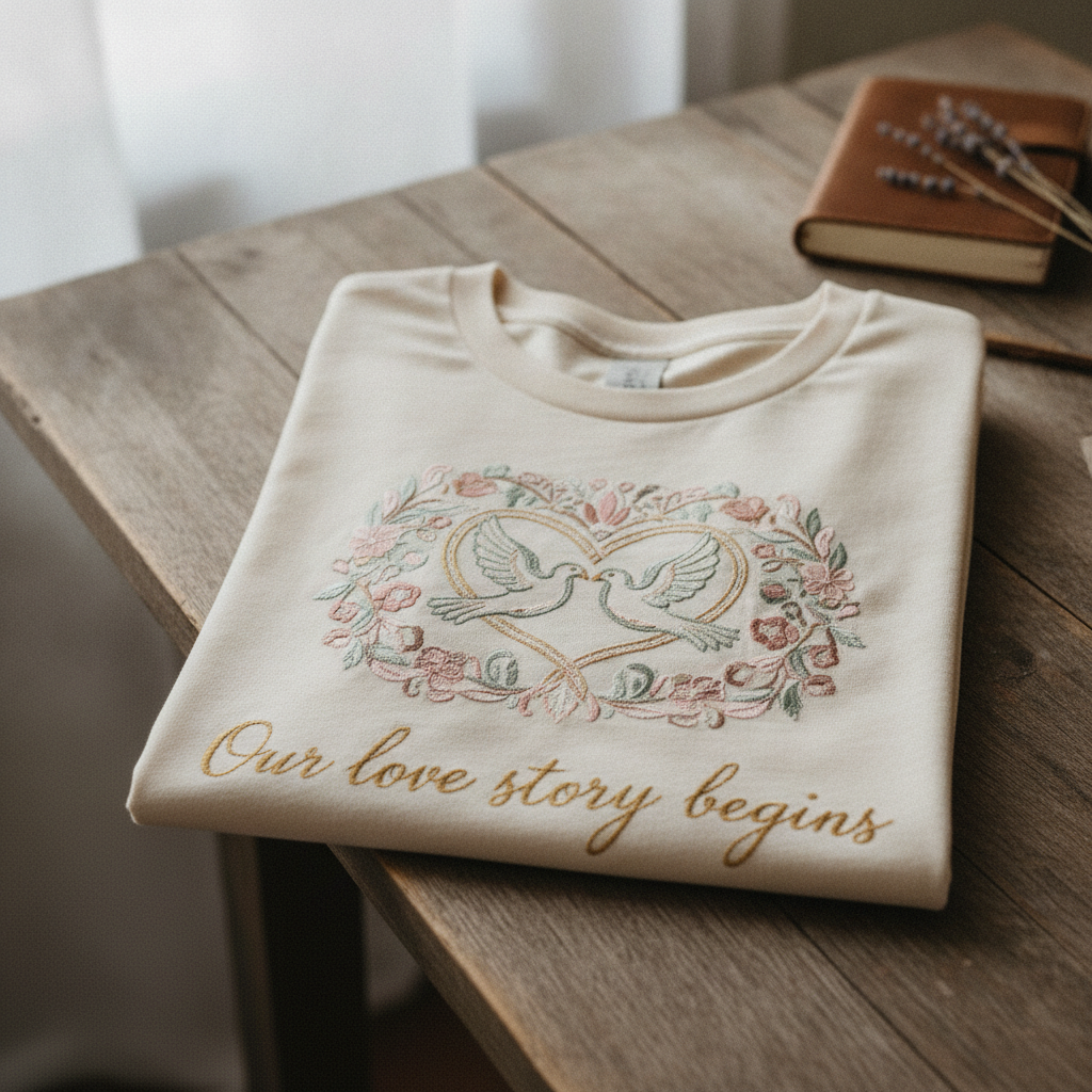 Custom wedding tee