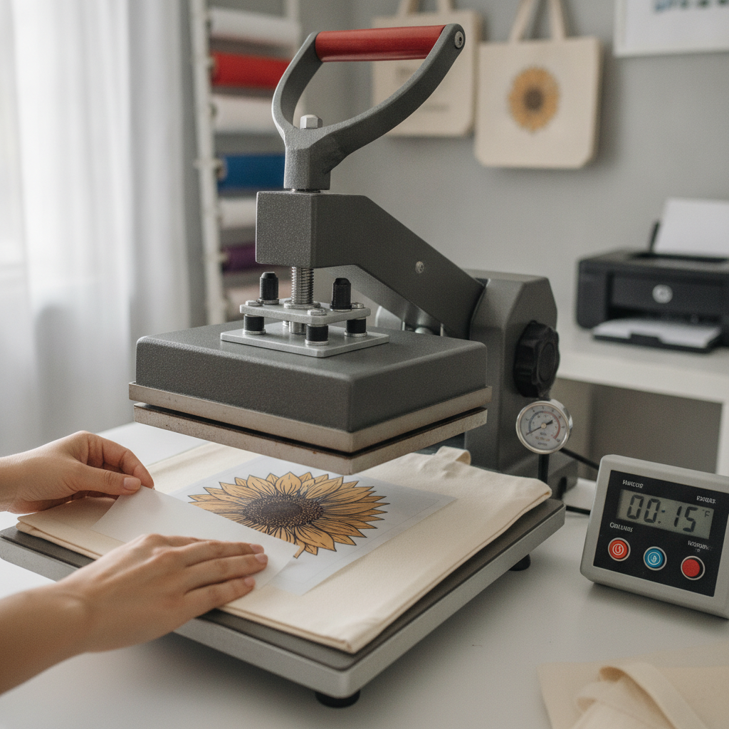 Heat press applies